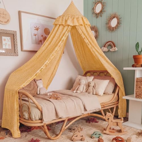 SmoothNovelty Gingham Plaid Bed Canopy - Image 6