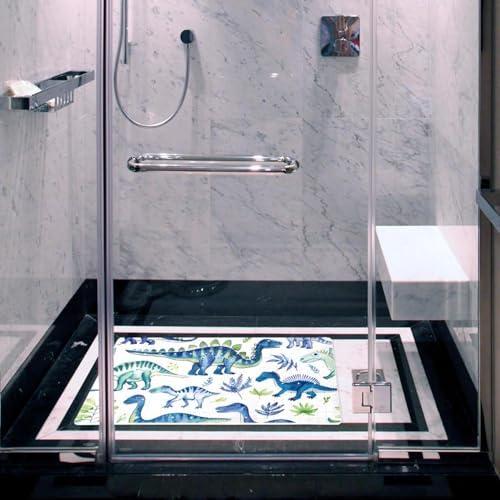 Bathtub Mat Non Slip 26.8x15.1In, Dinosaurs Bath Mat - Image 6