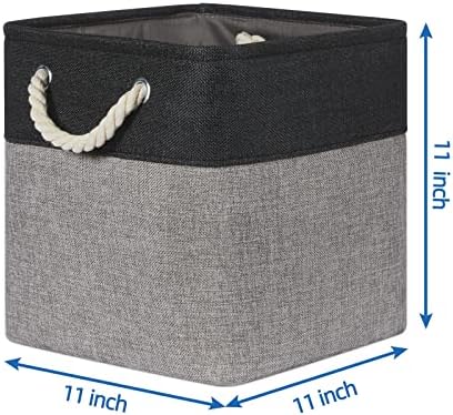 Temary Storage Baskets 4 Pack Fabric Storage Cubes Basket - Image 3