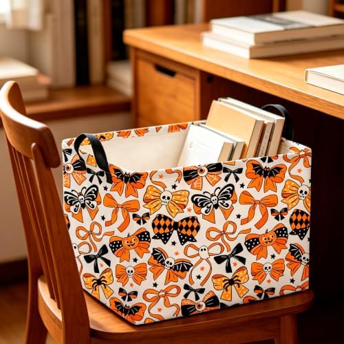 CLOCOR Rectangular Storage Basket, Collapsible Cute Pattern Storage Bin - Image 2