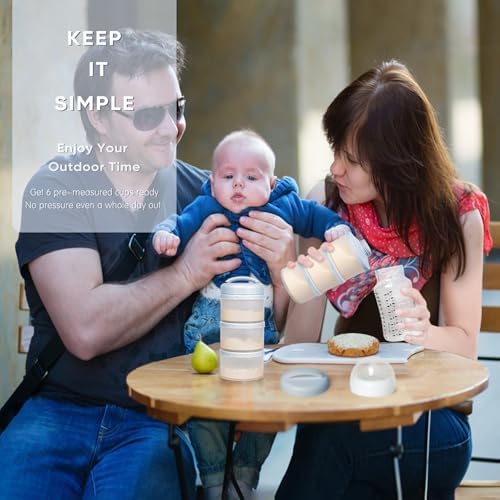 Termichy Stackable Formula Dispenser Portable: Milk Powder Container to go - Image 6