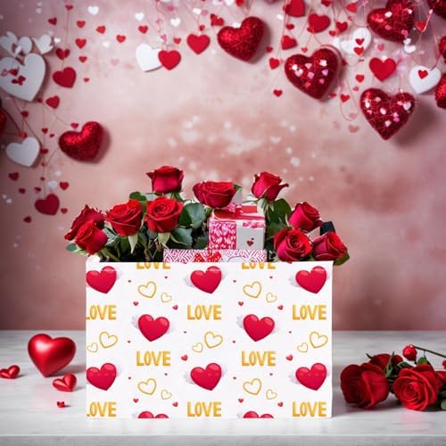 Valentine's Day Basket Gift for Empty Cute Heart Large Storage Bin for Kid and - Image 7