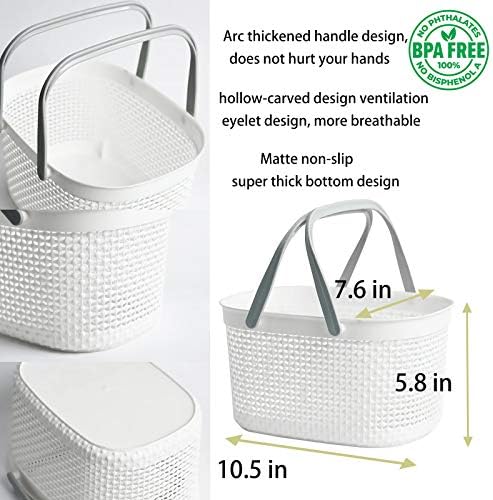 rejomiik Portable Plastic Shower Caddy Basket - Image 5