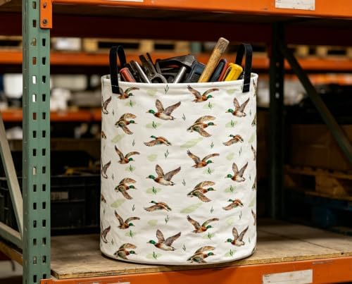 Collapsible Round Storage Basket, Waterproof Soft-Sided Organizer, Gift Baskets - Image 3