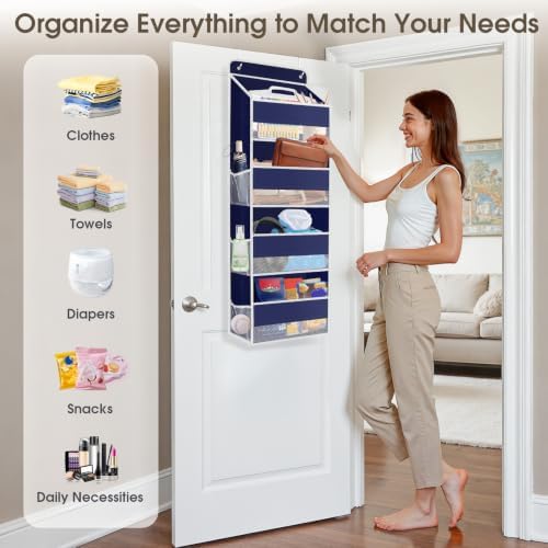 1Pack Over The Door Organizer Large Capacity Hanging Storage Room Organizer - Image 6