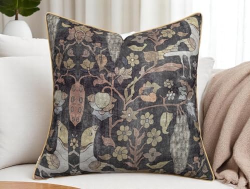 Bird Floral Print 18x18 Throw Pillow Cover - Image 4