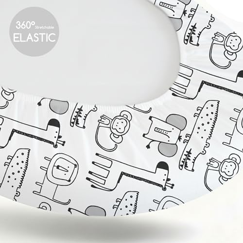 Baby Bassinet Sheets Girl Boy, 3 Pack Fitted Bassinet Sheet - Image 5