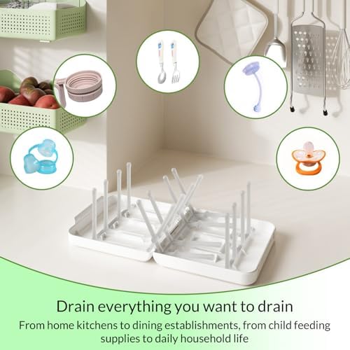 Travel Bottle Drying Rack Space Saving, Foldable Bottle Drying Rack - Image 4