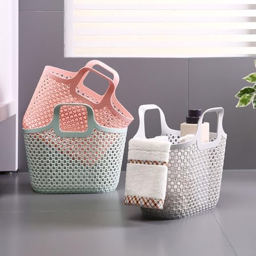 Zerodeko Handheld Bathing Basket 11.02X9.84X5.11In Bathroom Storage Organizer - Image 5