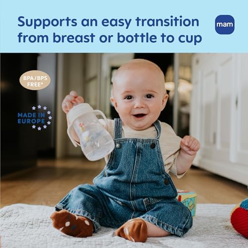 MAM Trainer Sippy Spill-Proof Cup 8 oz. Transition Cup 4+ Months, 2 Pk - Image 3