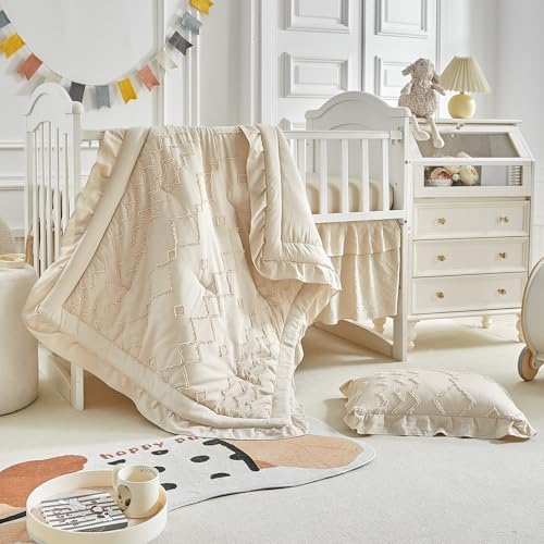 AIKASY The Ruffled Shabby Crib Bedding Set by AIKASY