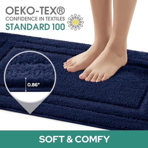 HOMEIDEAS Bathroom Rugs Sets 2 Piece, Super Soft and Absorbent Non Slip - Image 3