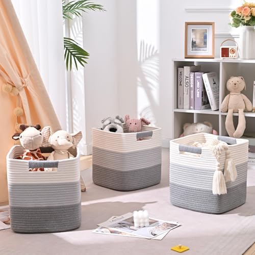 13 Inch Storage Cubes, 3 Pack Cube Storage Bins - Image 3