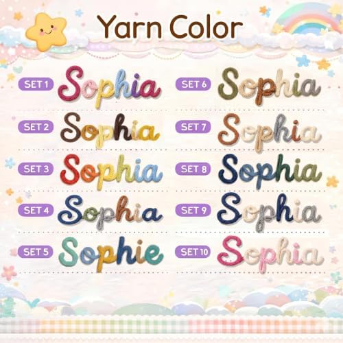 Personalized Baby Name Banner for Nursery, Custom Handmade Yarn Letter Banner - Image 3