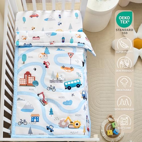 3-Piece Crib Bedding Set for Boys Girls - Image 3
