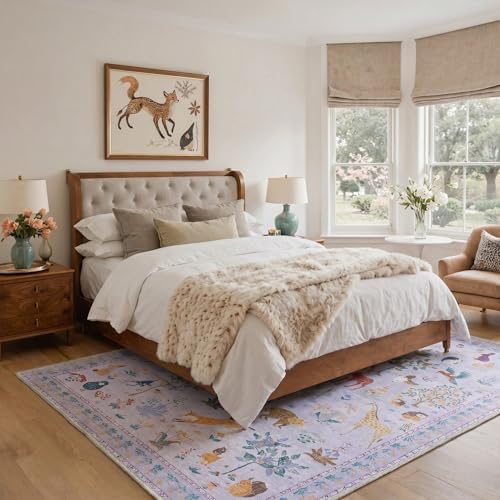 BESBLEE 2X6 Washable Kitchen Runner Rug, Animal Non Slip - Image 6