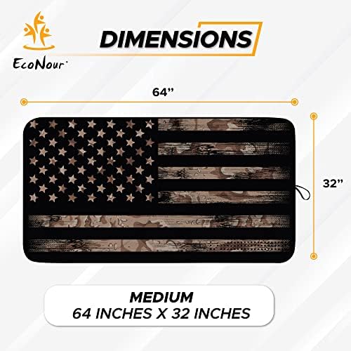 EcoNour Camoflage American Flag Windshield Sun Shade –240T Reflective Polyester - Image 5