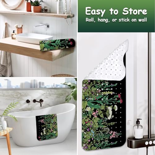 Non Slip Bathtub Mat, Flower Bath Mat - Image 5