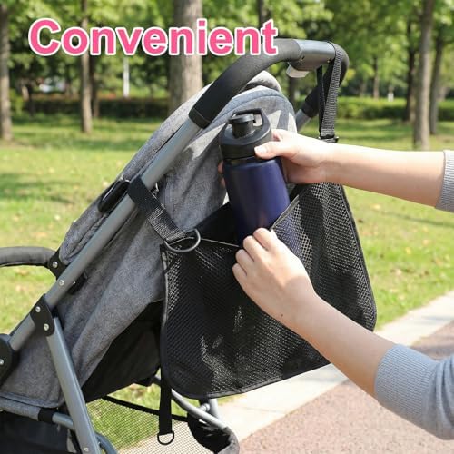 2 Pack Side Sling Stroller Organizer, Universal Portable Side Sling Stroller - Image 5