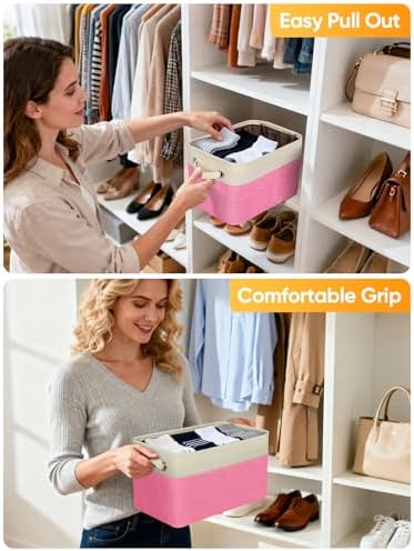 BALEINE 4 Pack Fabric Closet Storage Bins - Image 5