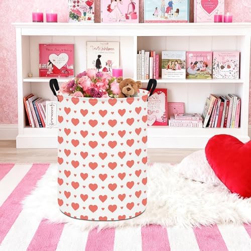 QUEENLALA Large Foldable Round Storage Basket Laundry Hamper - Image 6