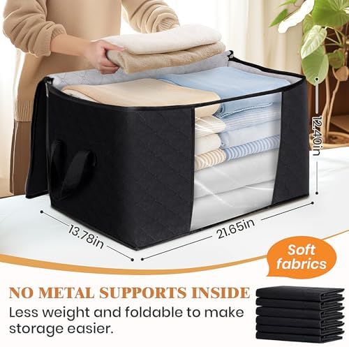 Fab totes 3 Pack Storage Bags for Clothes Blanket Storage Bins - Image 2