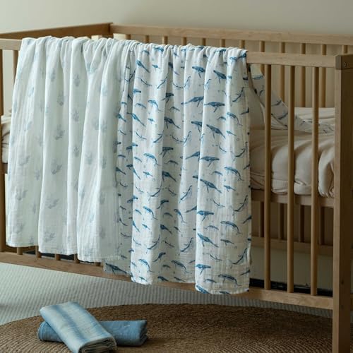 Muslin Swaddle Blankets for Newborn, Cotton Receiving Blanket - Image 3