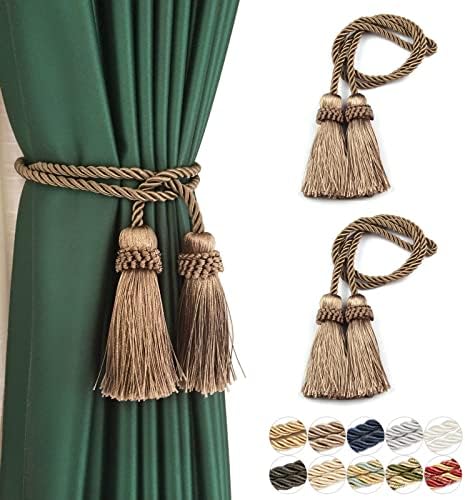 Curtain Tiebacks Handmade Curtain Holdbacks Rope by fenghuangwu