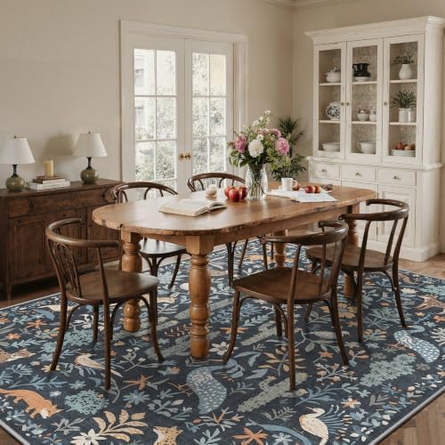 BESBLEE 6X9 Washable Area Rug for Living Room, Animal Non Slip - Image 3