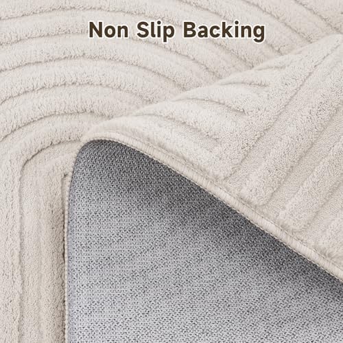 Pauwer 4ft Area Rugs for Living Room, Modern Non Slip Washable Rug - Image 5