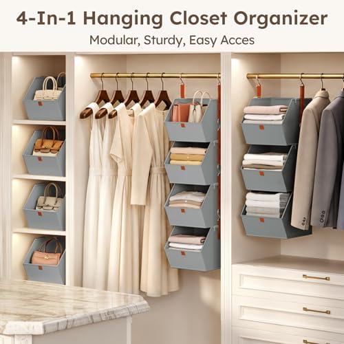 Homsorout Hanging Closet Organizer 4 Tier - Image 5