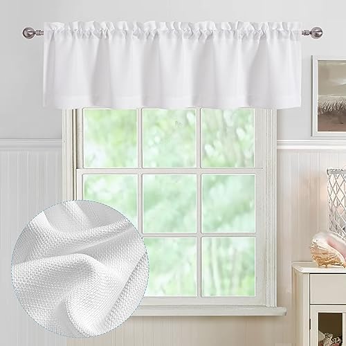 Chyhomenyc White Short Curtain Valance by Chyhomenyc