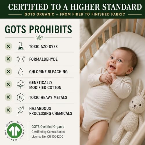 2-Pack Organic Cotton Bassinet Sheets - Image 5
