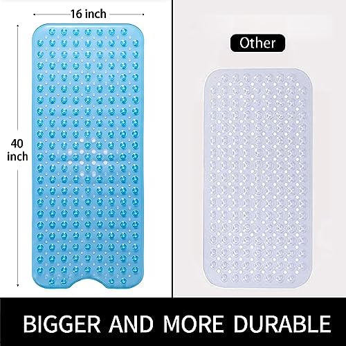 Non Slip Bathtub Shower Mat, Extra Long Bath Mat - Image 4