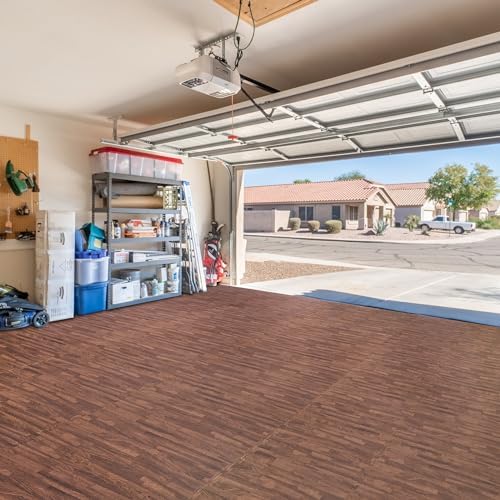 Sorbus Wood Grain Floor Tiles Foam Mat EVA Interlocking Mats Tile 3/8-Inch - Image 5