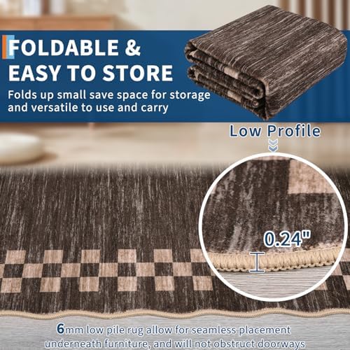 GarveeHome Hallway Runner Rug 2x6 Non Slip Scalloped Kitchen Washable Rug - Image 4