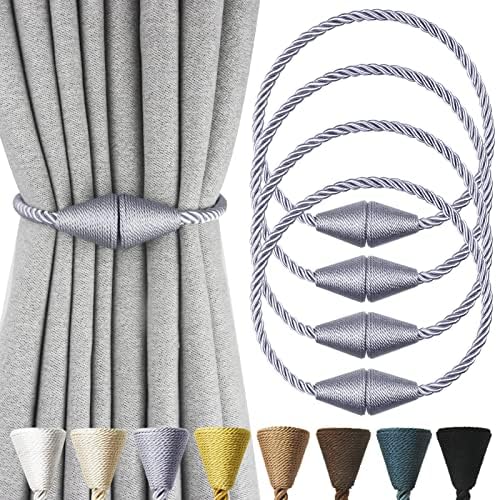Magnetic Curtain Tiebacks Rope Decorative Holdbacks by CurtianTiebacks