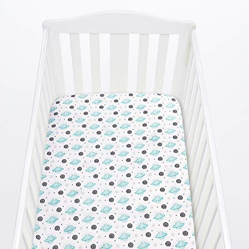 Pack and Play Sheets, Mini Crib Sheets, Stretchy Playard Fitted Sheet - Image 4