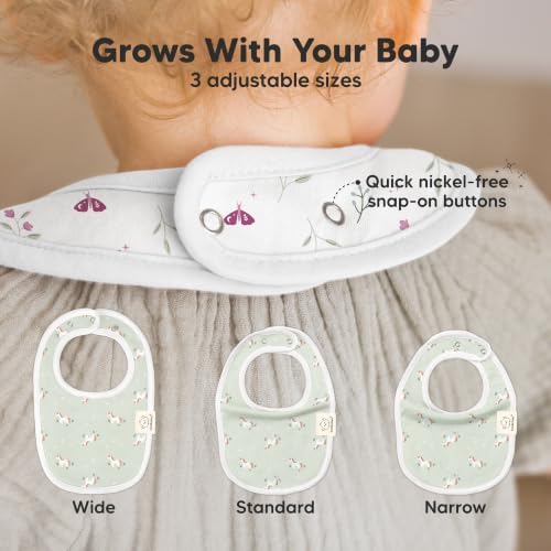 KeaBabies 8-Pack Organic Baby Bibs - Image 4