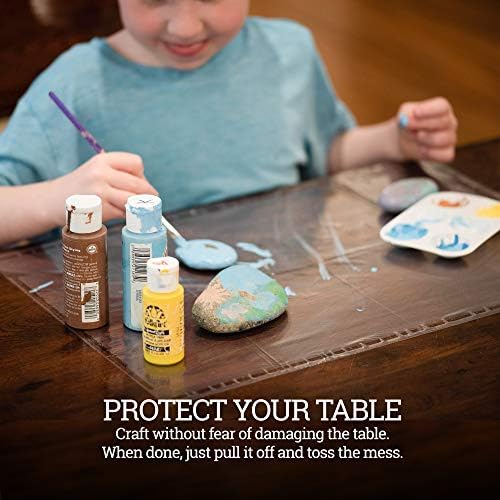 Clear Disposable Placemats for Baby, Sticky Transparent Table Mat - Image 6