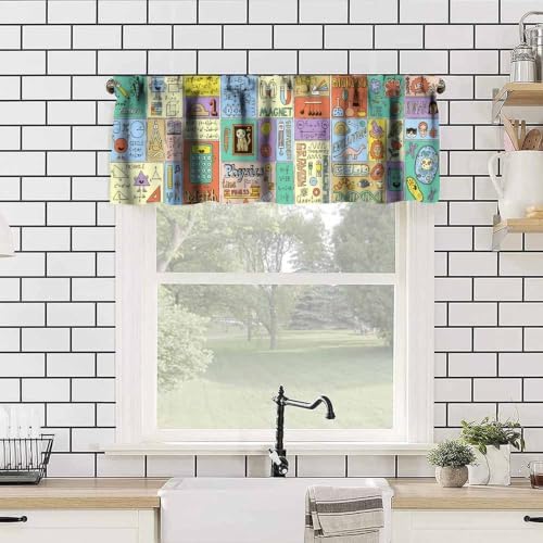 Science Valance Curtains Funny Mathematics Formula Physics Biology Print Window - Image 4