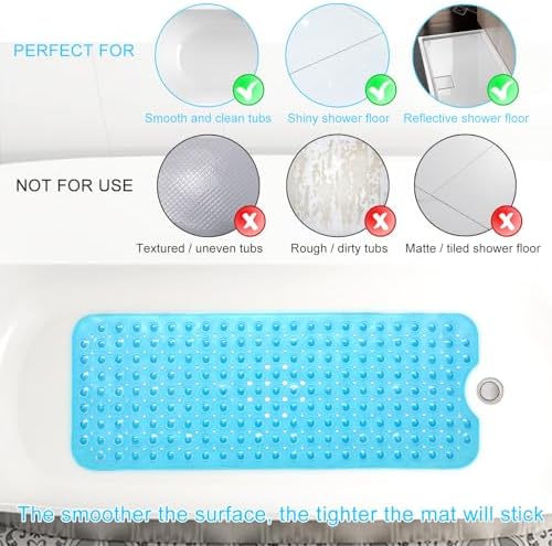 Upgrade Baby Bath Mat Non Slip Extra Long Bathtub Mat - Image 2