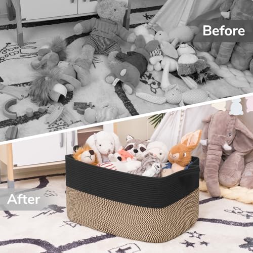 Goodpick 75L Extra Large Woven Blanket Basket - Image 7