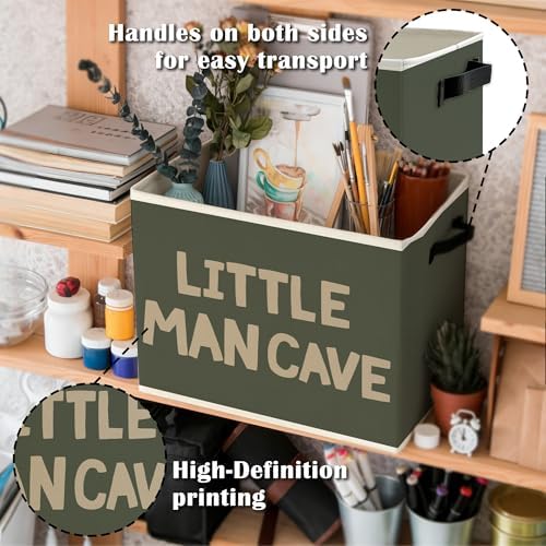 Little Man Cave Boys Storage Bins Box - Image 5