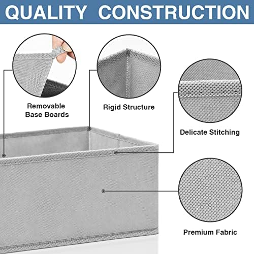 Criusia Drawer Organizer Clothes 24 Pack, Fabric Closet Organizers and Storage - Image 6