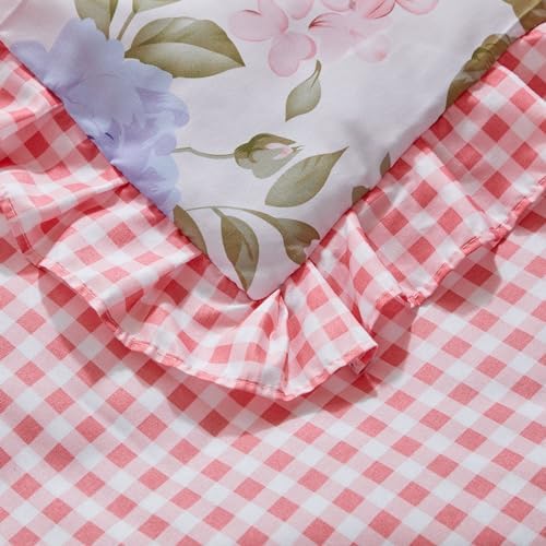 3 Pieces Flowers Crib Bedding Set Baby Ruffled Quilted Comforter - Image 7