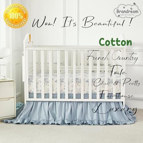 Brandream French Country Toile Crib Bedding Set - Image 6