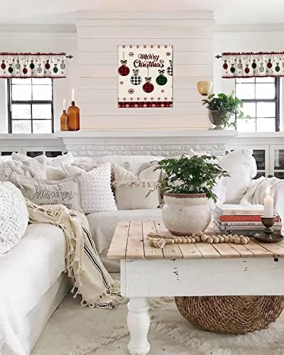 Vandarllin Christmas Kitchen Curtains Valances - Image 5