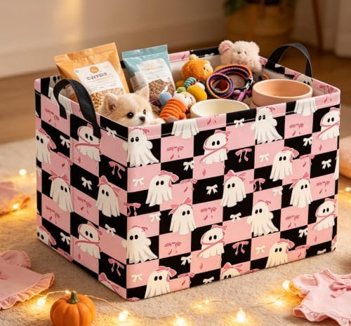 Rectangle Storage Basket with Handles, Collapsible Storage Bin, Gift Basket - Image 4