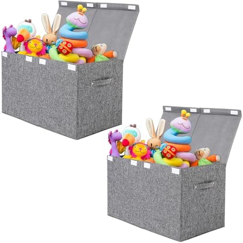 2 Pack Large Toy Box Storage by popoly